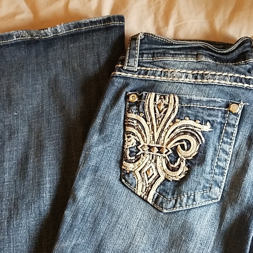 Miss Me Fleur De Lis Jeans